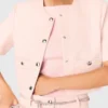 Veste en tweed à manches courtes
