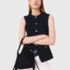 Veste sans manches en tweed