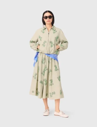 Veste technique brodée de perles